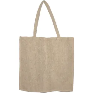 100% Natural Jute and Cotton Burlap Reusable Shopping Bag