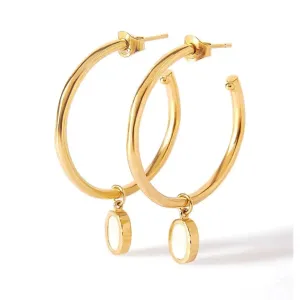 18K plated Hoop Earrings