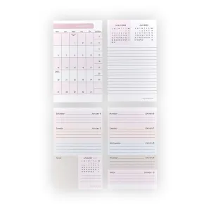 2025 Modern Weekly and Monthly 3 x 5 Calendar Cards (set of 76)