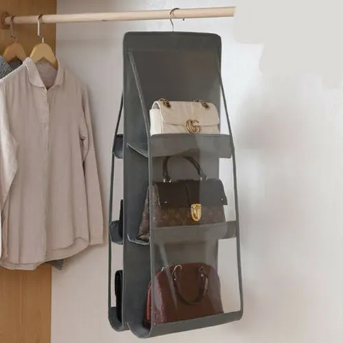 6 Pocket Hanging Handbag Organizer