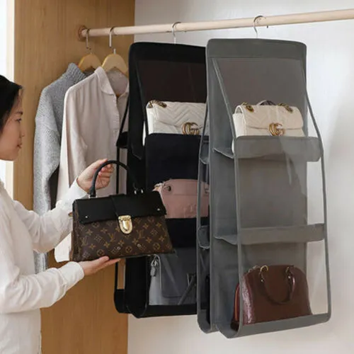 6 Pocket Hanging Handbag Organizer