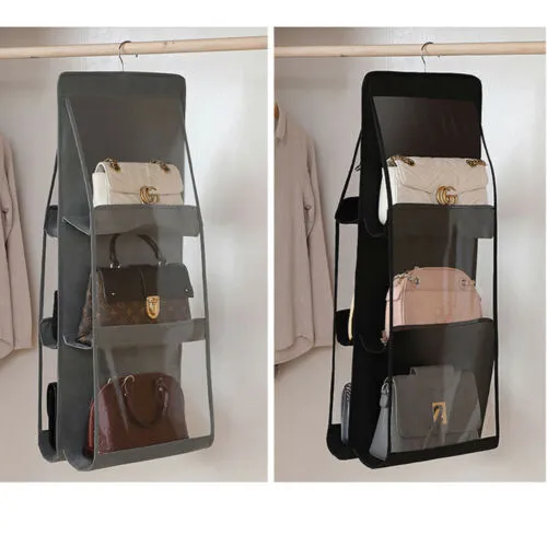 6 Pocket Hanging Handbag Organizer