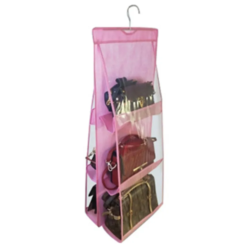 6 Pocket Hanging Handbag Organizer