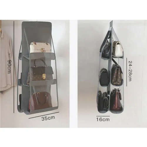 6 Pocket Hanging Handbag Organizer