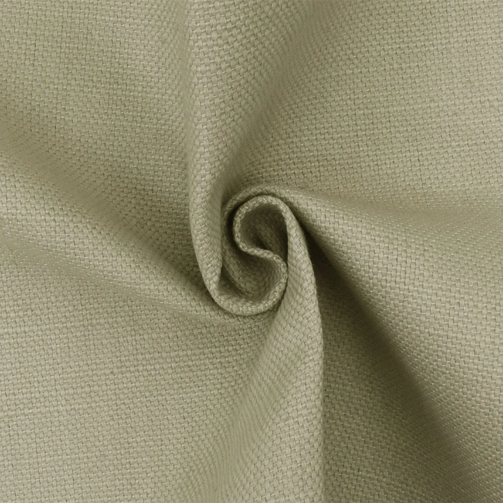 Ash Beige Solid Cotton Dobby Canvas Woven Home Decorating Fabrics