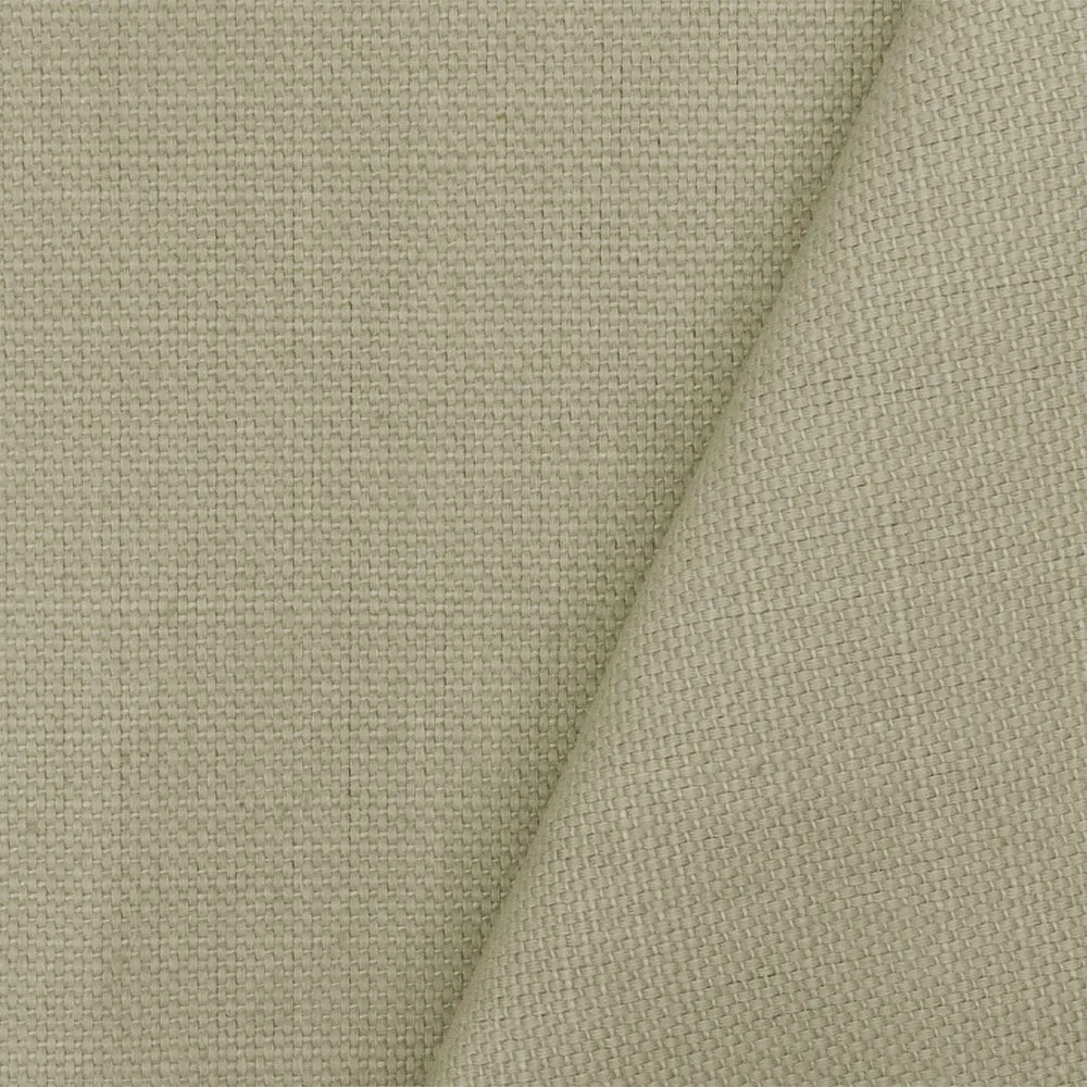 Ash Beige Solid Cotton Dobby Canvas Woven Home Decorating Fabrics