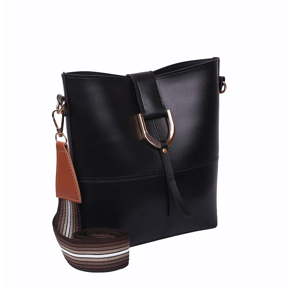 BagSaga Black BOB Crossbody Bag