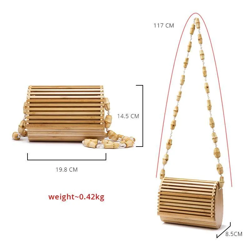 Bamboo Flap Shoulder Bag