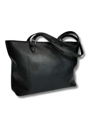 Black Leather Tote Bag | BPB8450