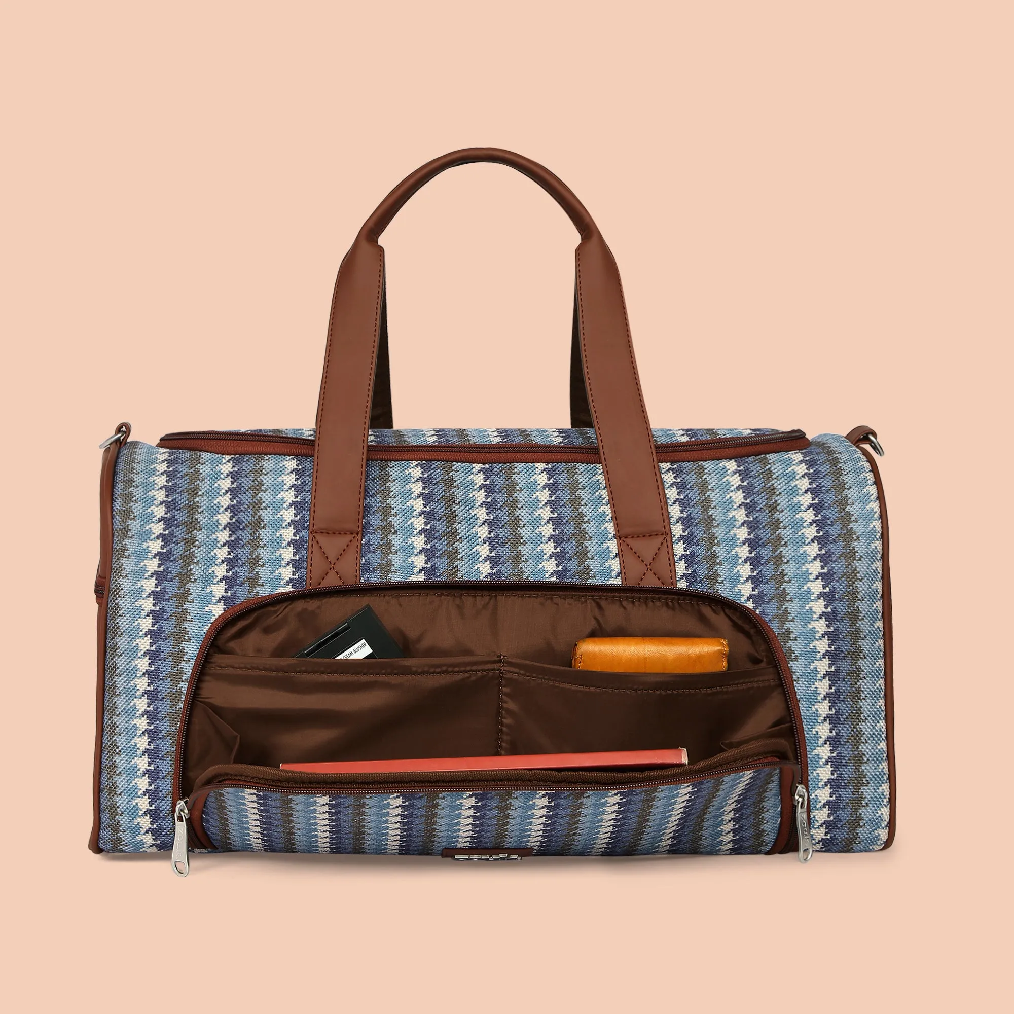 Bombay Houndstooth Weekender Duffel Bag