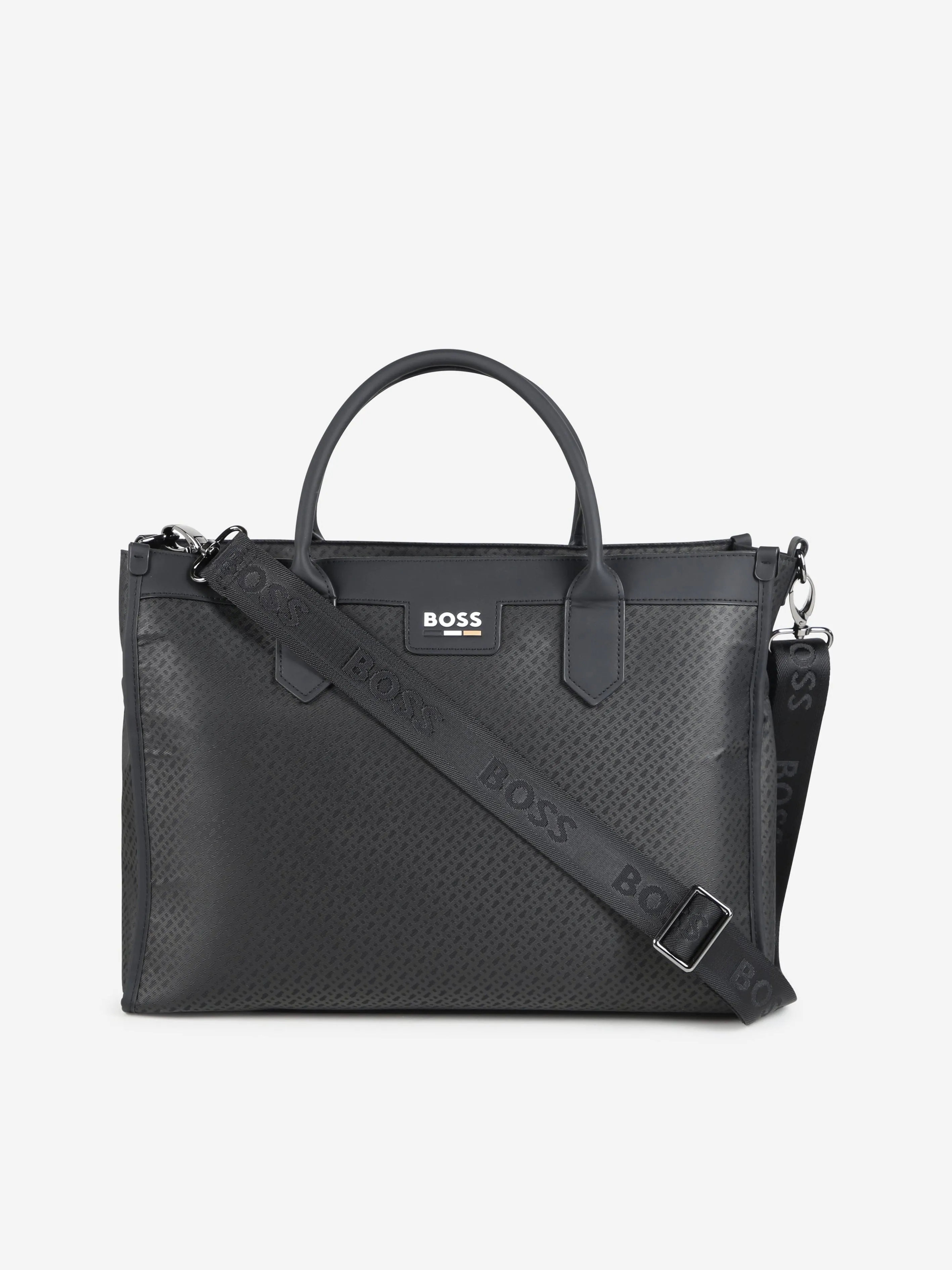 BOSS Baby Monogram Tote Changing Bag in Black (40cm)