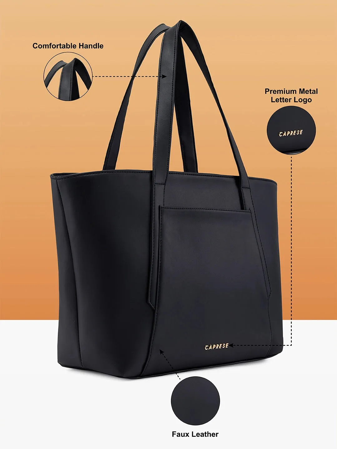 Caprese Aarya Tote Large Black