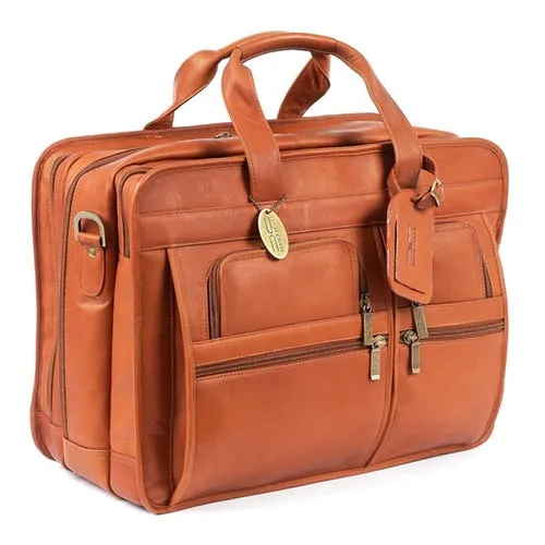 Claire Chase Jumbo Executive Laptop Briefcase Assorted Colors