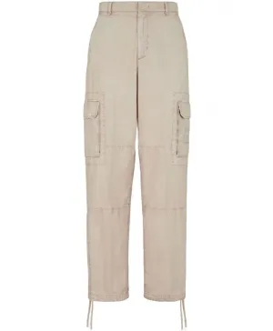 COTTON GABARDINE TROUSERS