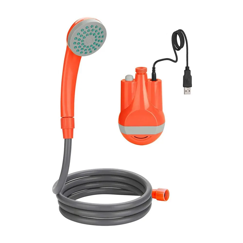 CRONY SH-410 portable shower nozzle Portable Outdoor Shower Battery Powered Compact Handheld Rechargeable Camping Showerhead