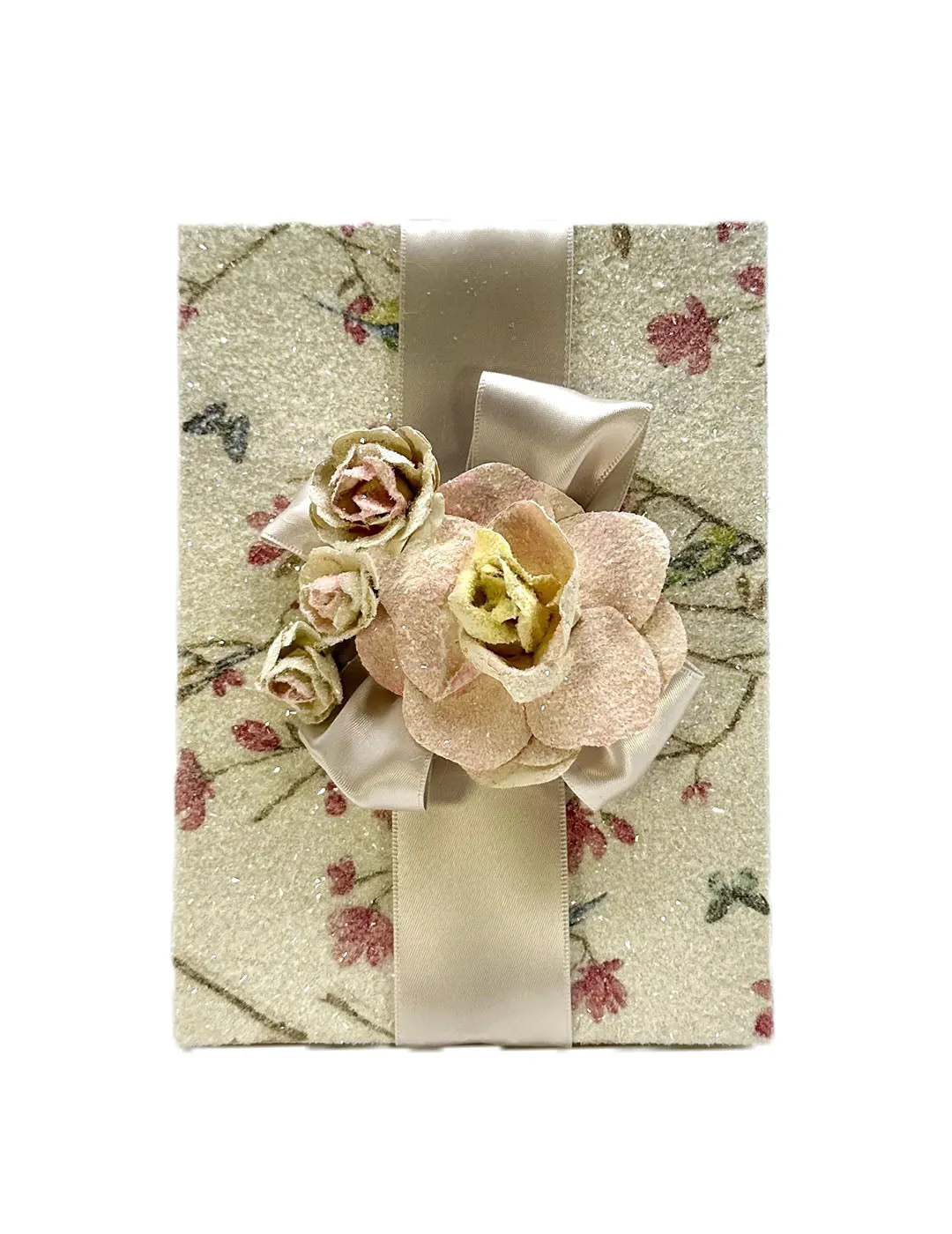 Decoupage Box, Rectangle 5" x 7" - Cream Blossom