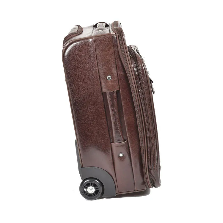 Delamore Brown Leather Laptop Cabin Case