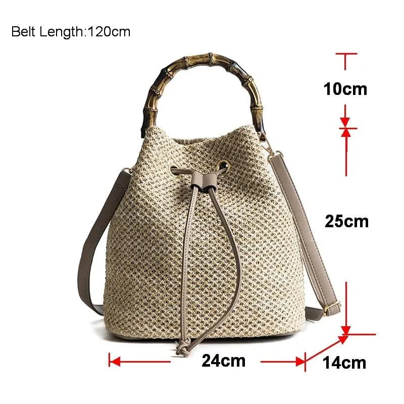 Diagonal Bucket Bag