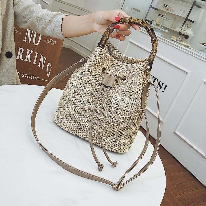 Diagonal Bucket Bag