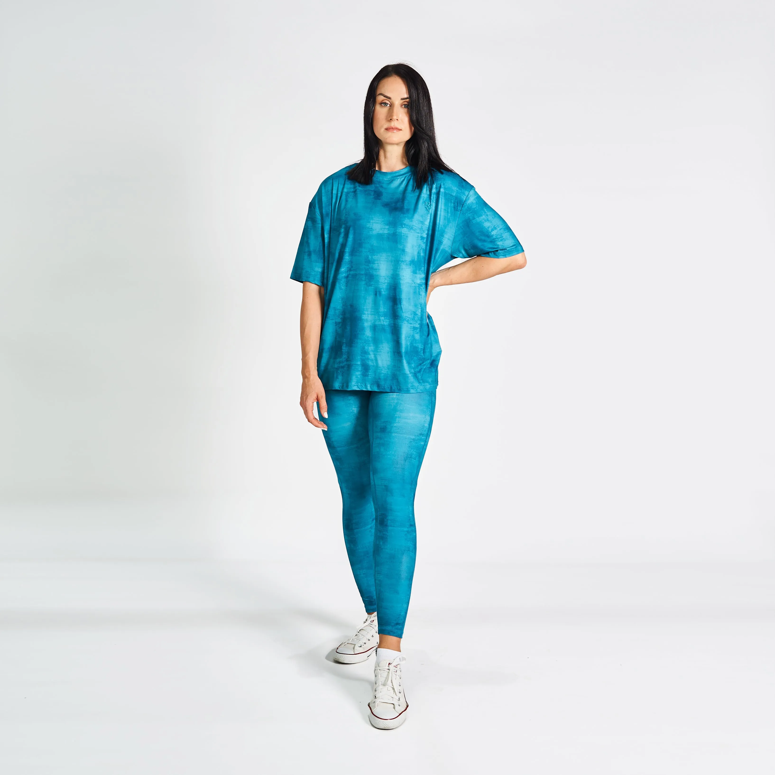 Drop Shoulder Tee - Teal