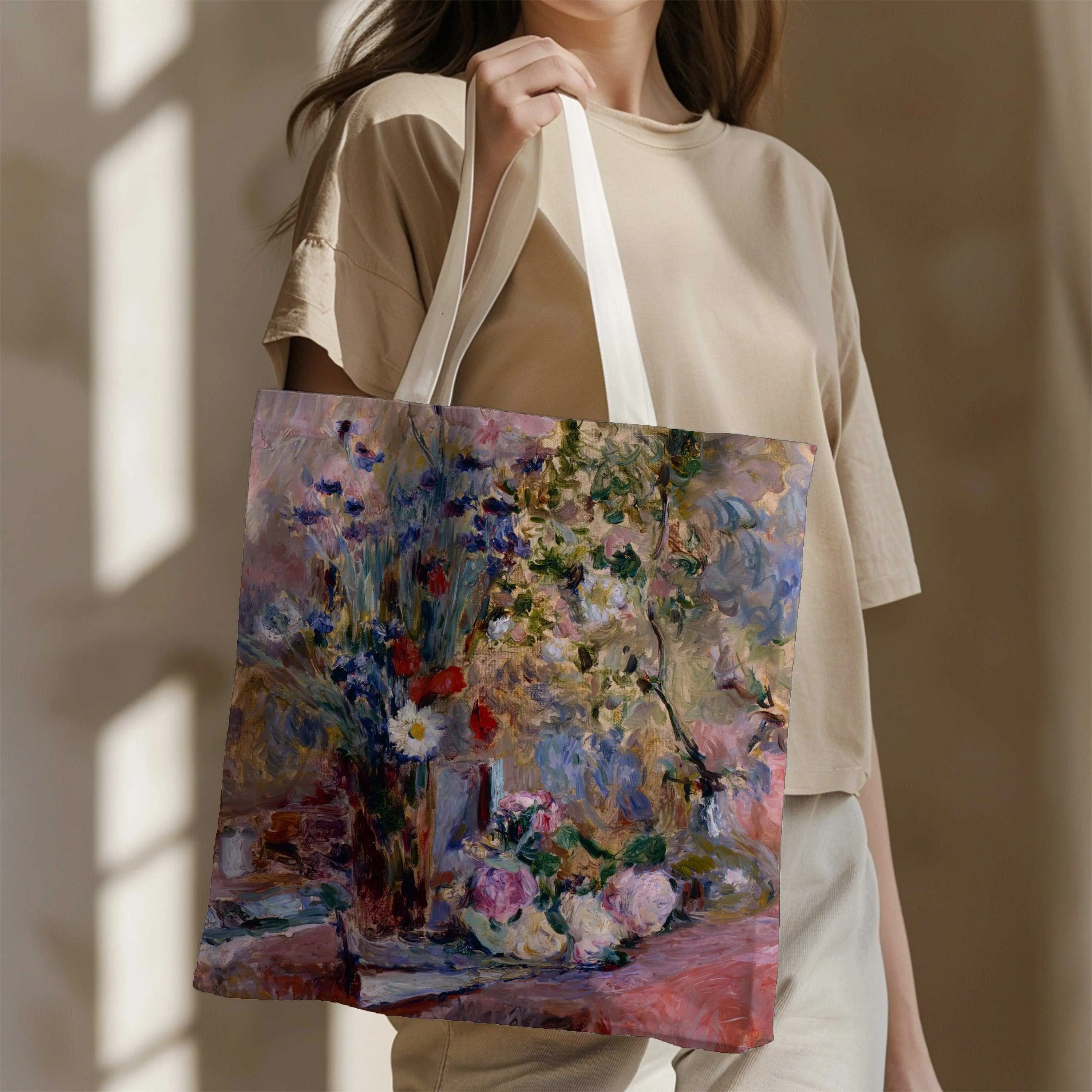 Edouard Vuillard Floral Canvas Tote Bag