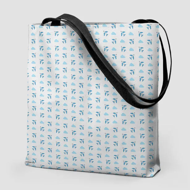 Emoji Cloud Plane - Tote Bag