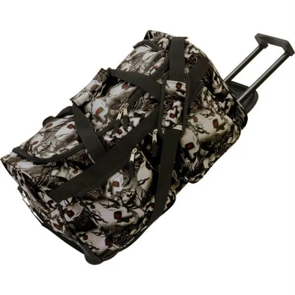 Extreme Pak Red-eye Skull Camo Water-resistant 21" Trolley Bag