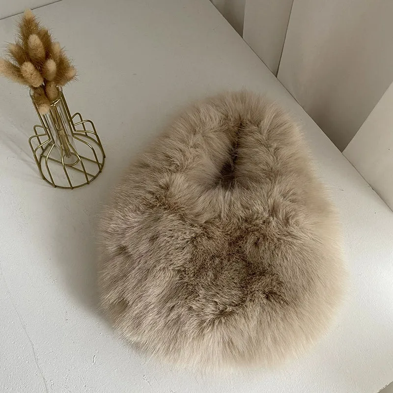 Fancy Fur Japan and South Korea Cute Hand Carry Fur Bag