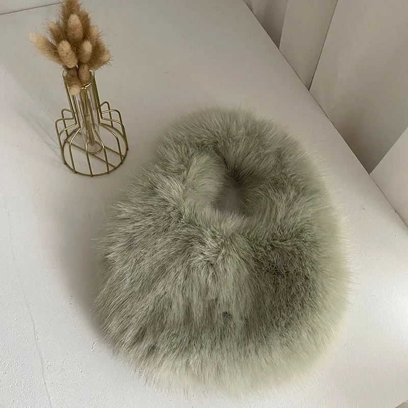 Fancy Fur Japan and South Korea Cute Hand Carry Fur Bag