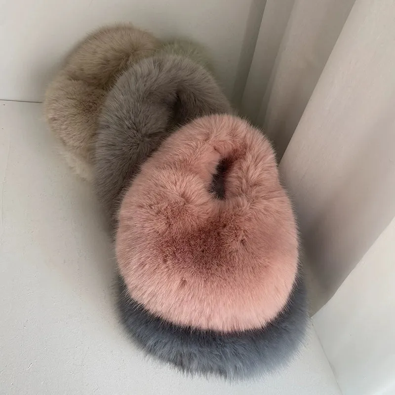 Fancy Fur Japan and South Korea Cute Hand Carry Fur Bag