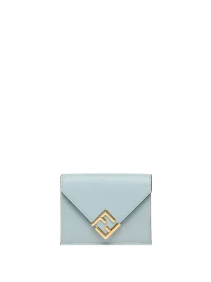 FENDI Mini Diamond-Pattern Portfolio Wallet