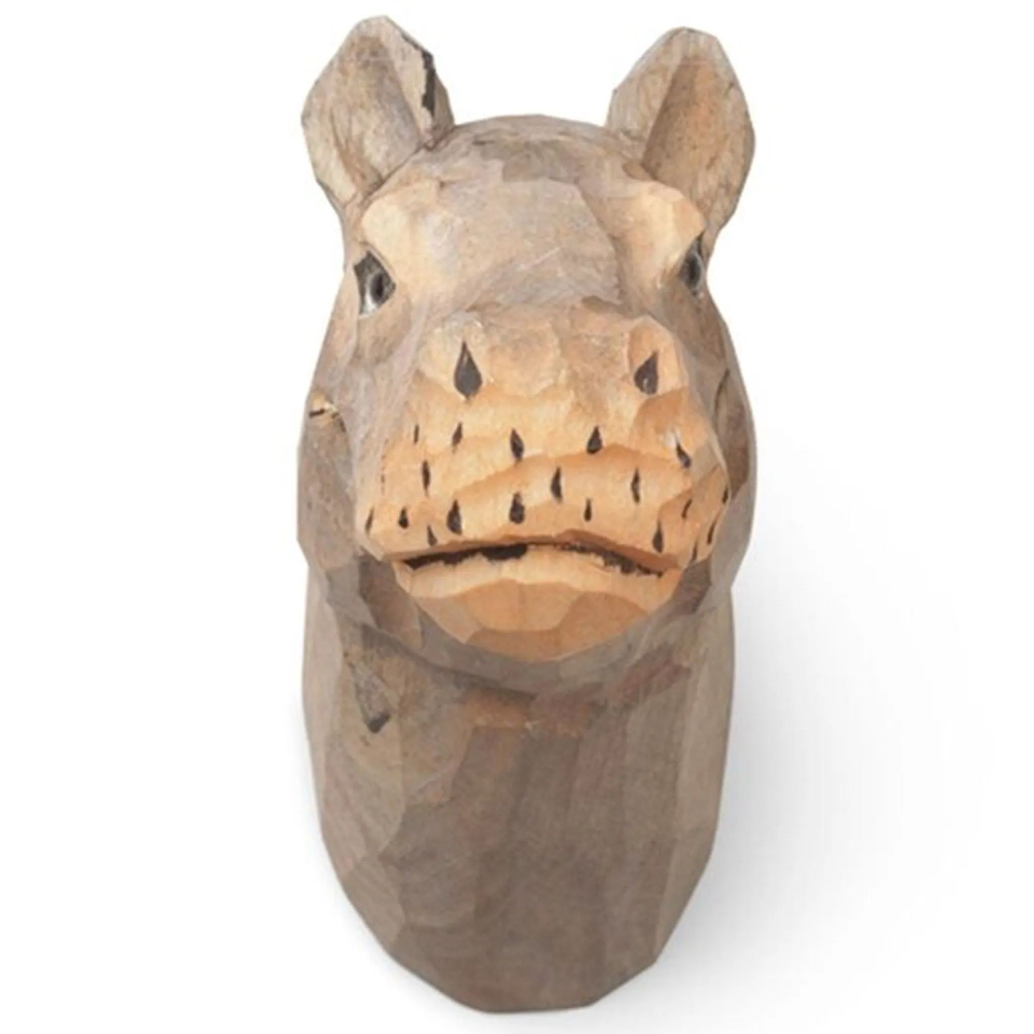 Ferm Living Hand Carved Hook Hippo