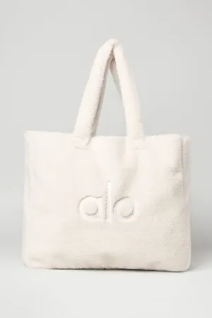 Foxy Sherpa Tote - Ivory