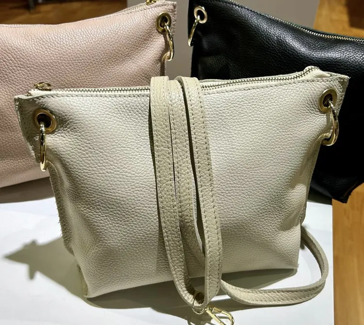 GF Leather Crossbody Zipped Pouch