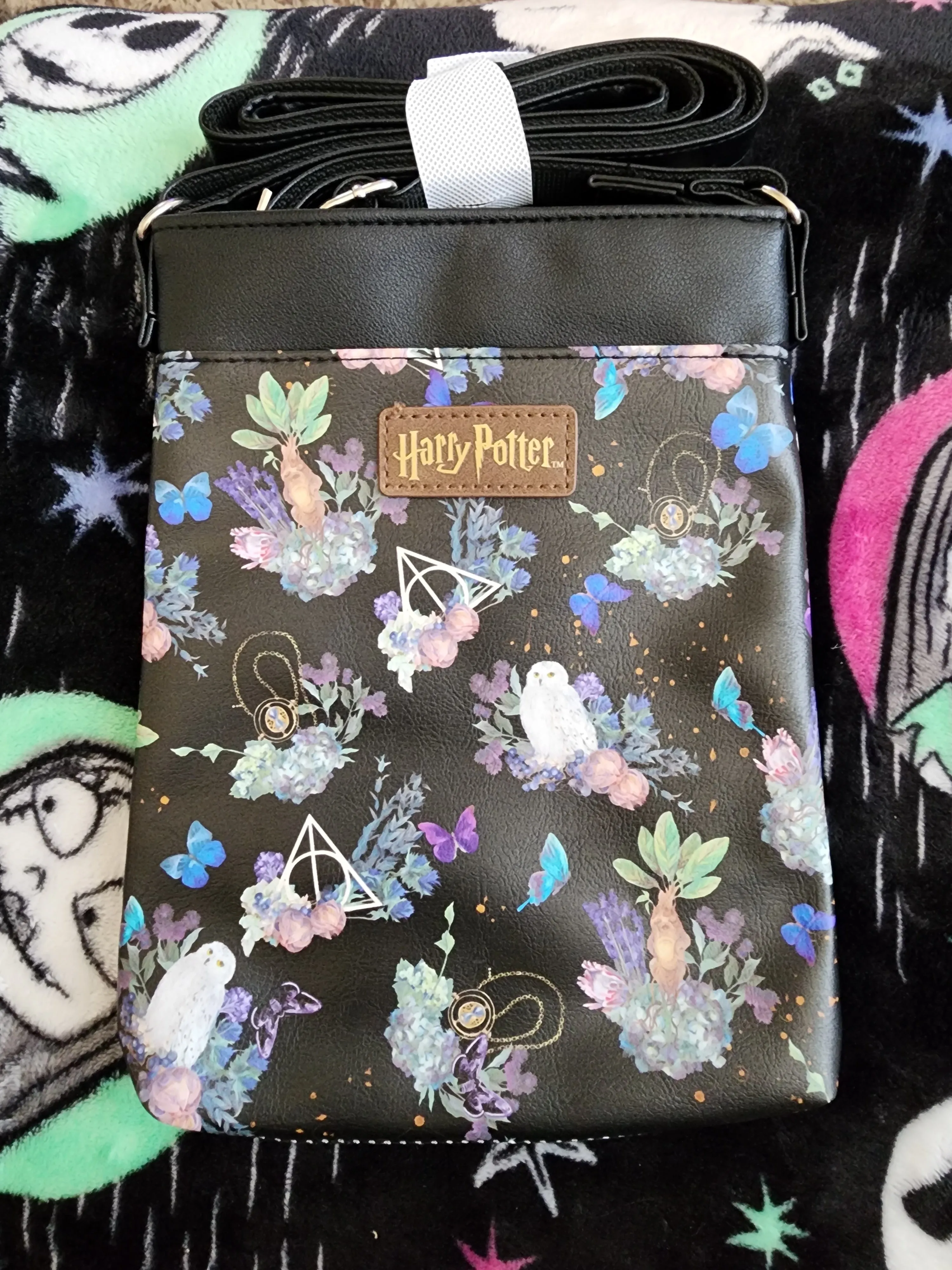 Harry Potter Floral Crossbody Bag