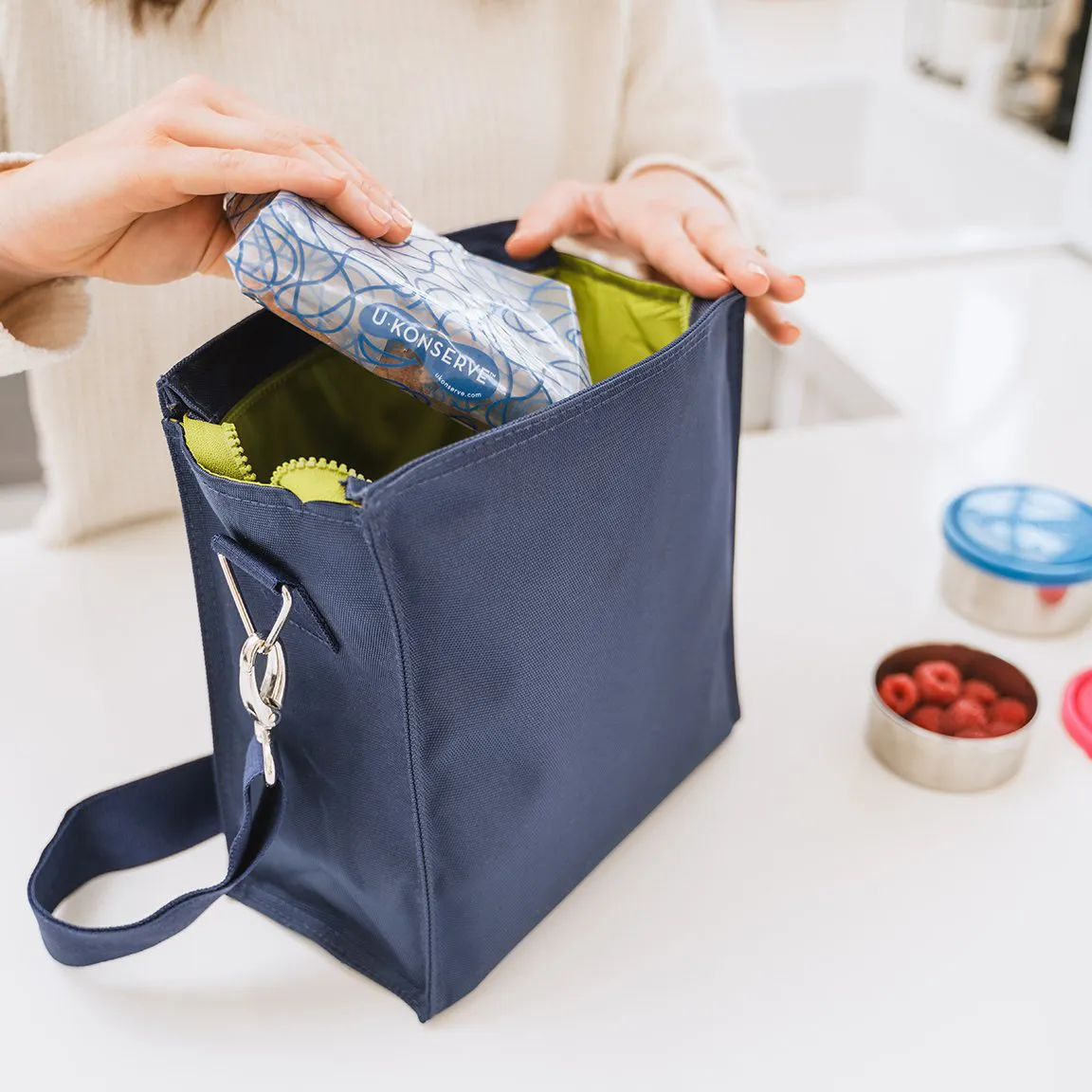 Insulated Lunch Tote - Navy