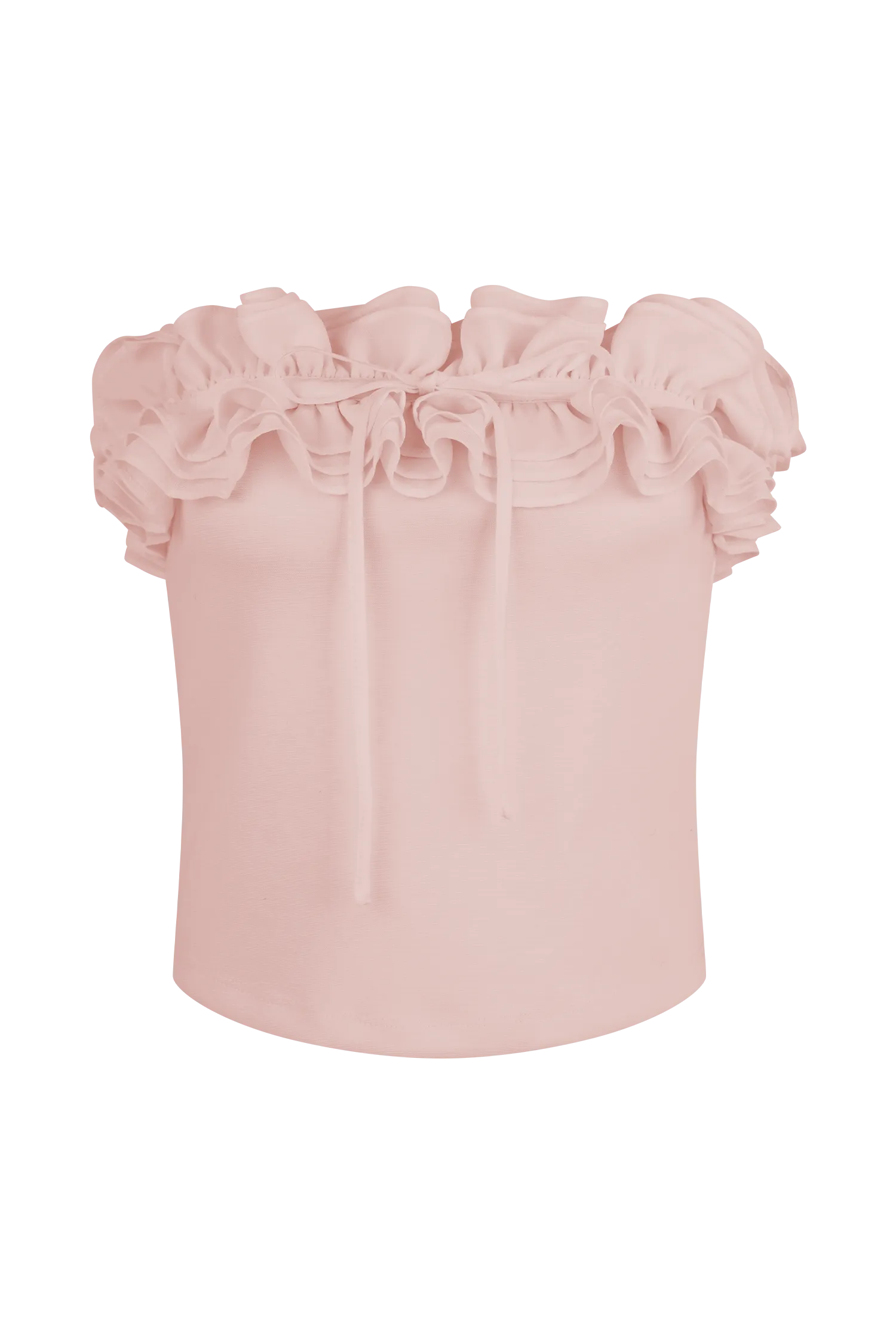 Jennie Ruffle Off Shoulder Top - Ballet Pink