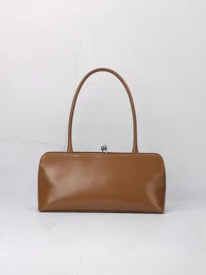 Leather Rectangular Shaped Handbag