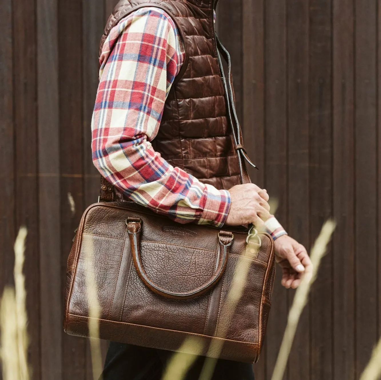 Limited Edition Roosevelt Laptop Briefcase | Buffalo Grain