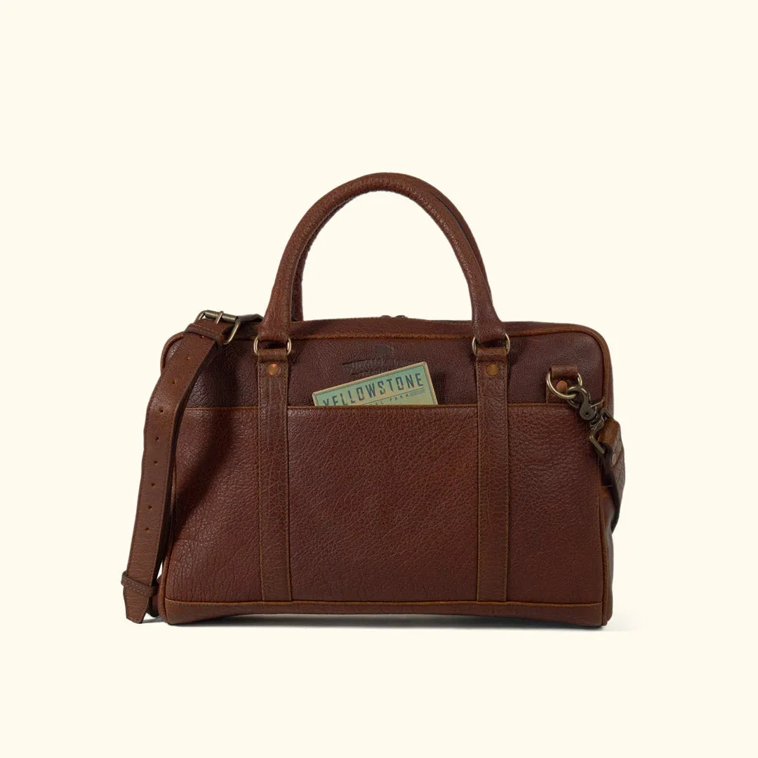 Limited Edition Roosevelt Laptop Briefcase | Buffalo Grain