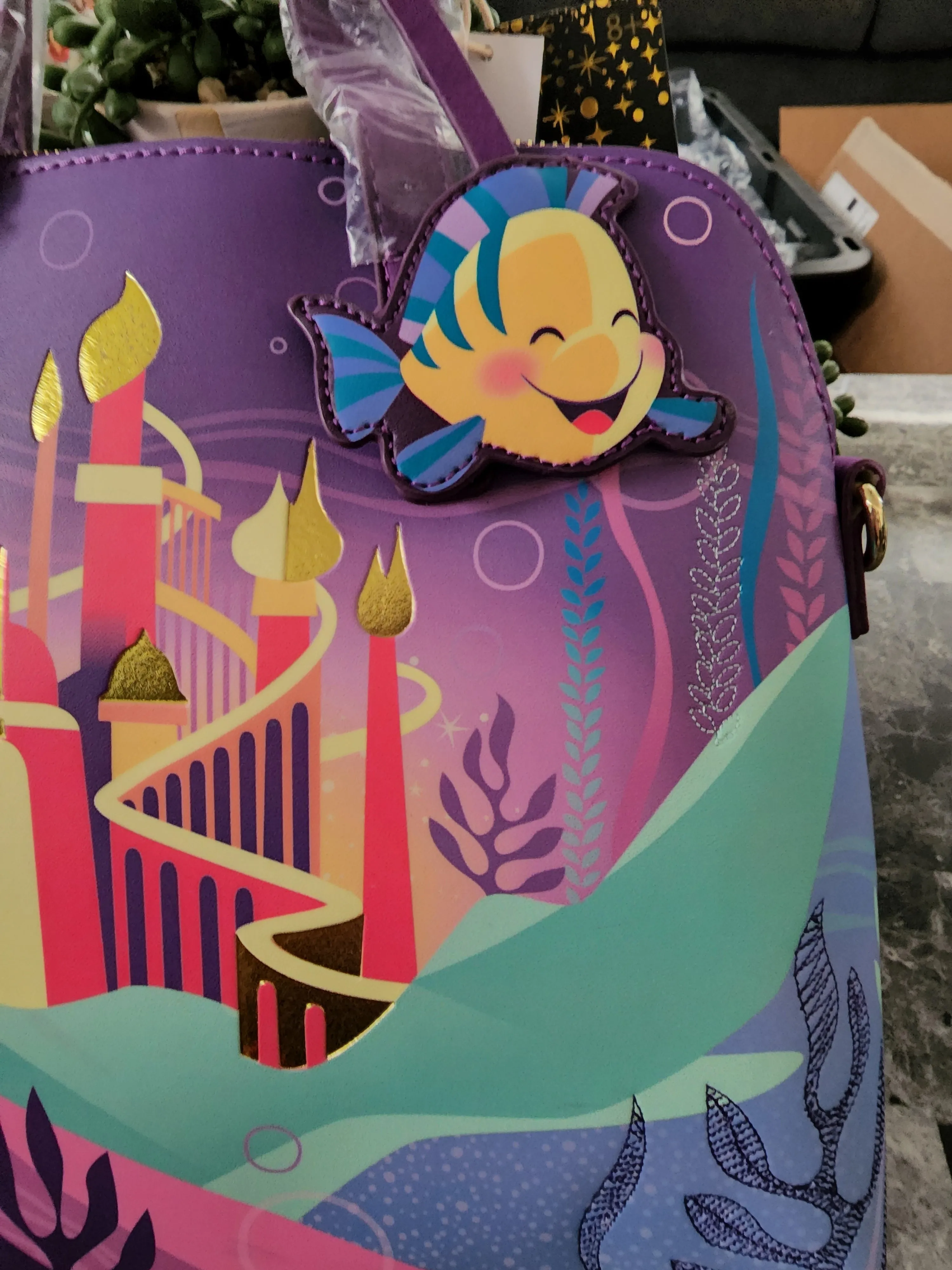 Little Mermaid Castle Loungefly Handbag