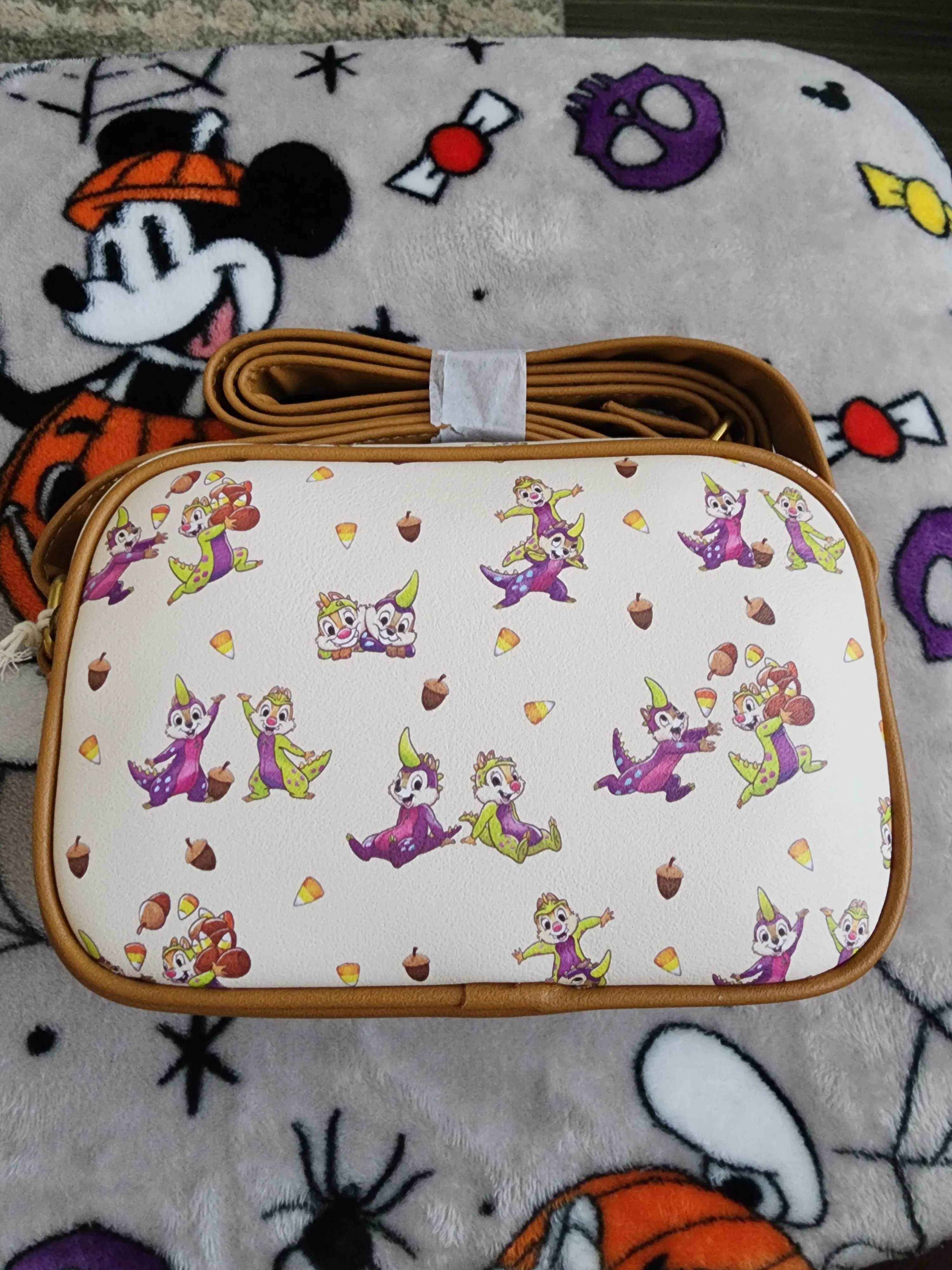 Loungefly Disney Chip and Dale as Monsters Fall Crossbody Bag