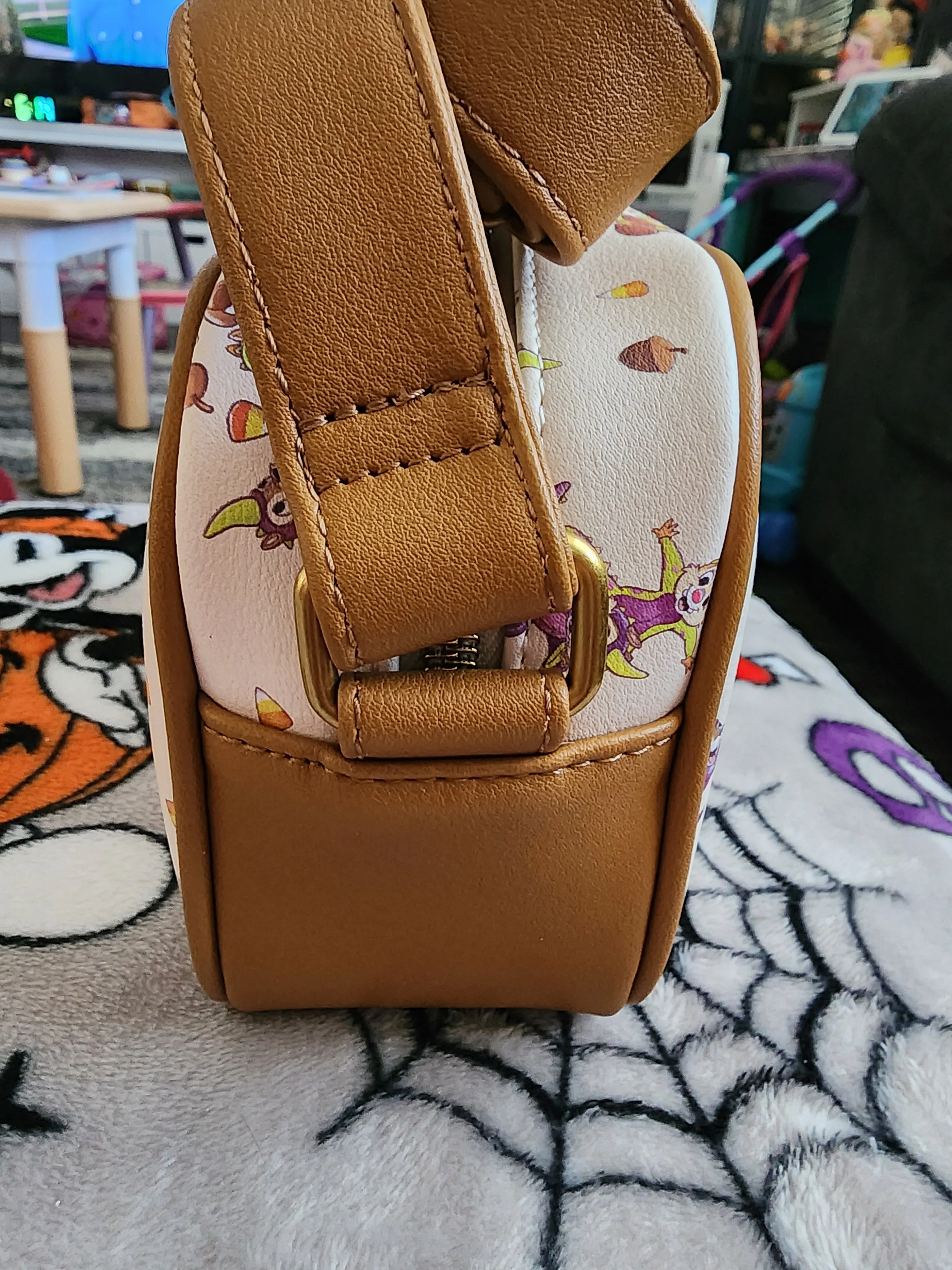 Loungefly Disney Chip and Dale as Monsters Fall Crossbody Bag