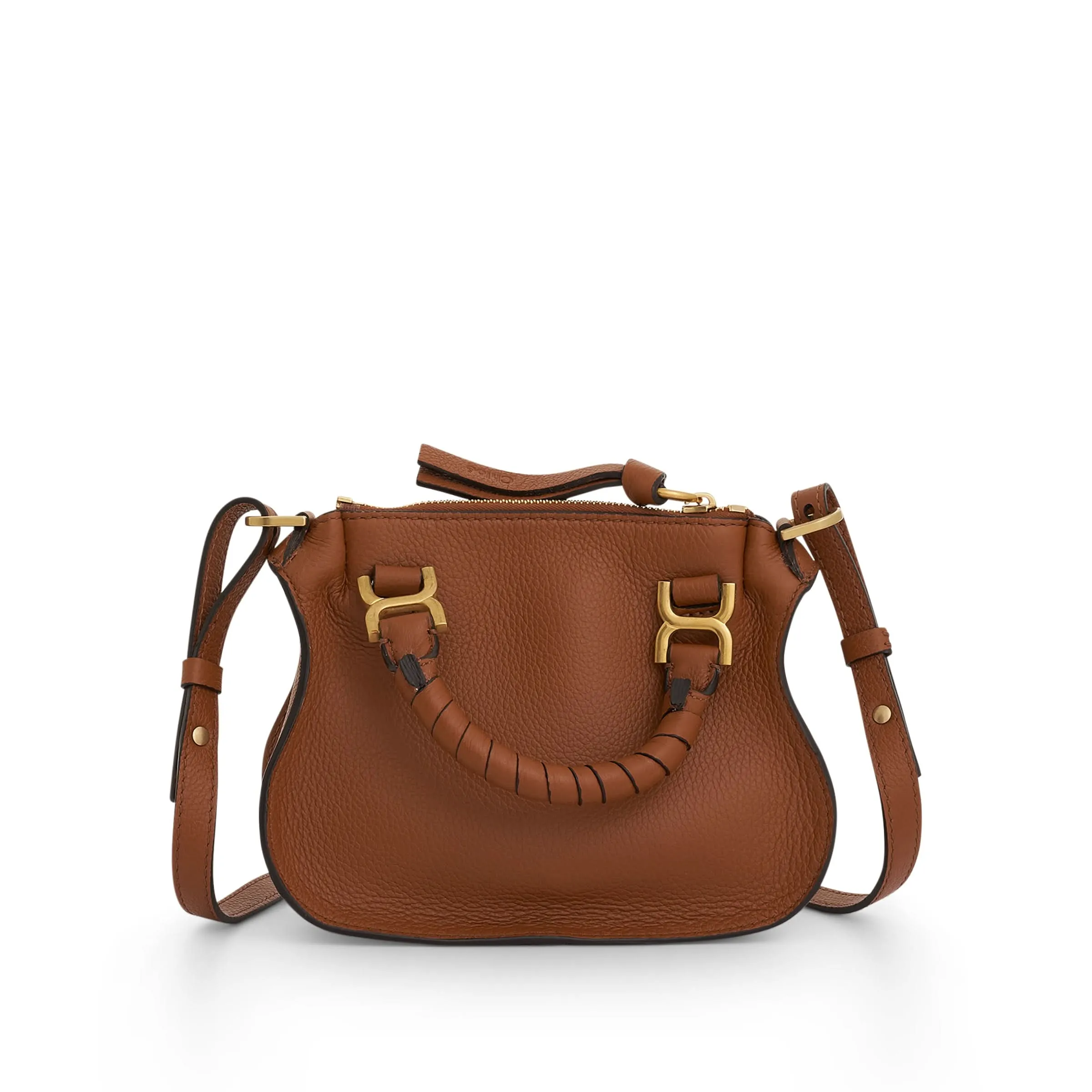 Marcie Small Double Carry Bag in Tan