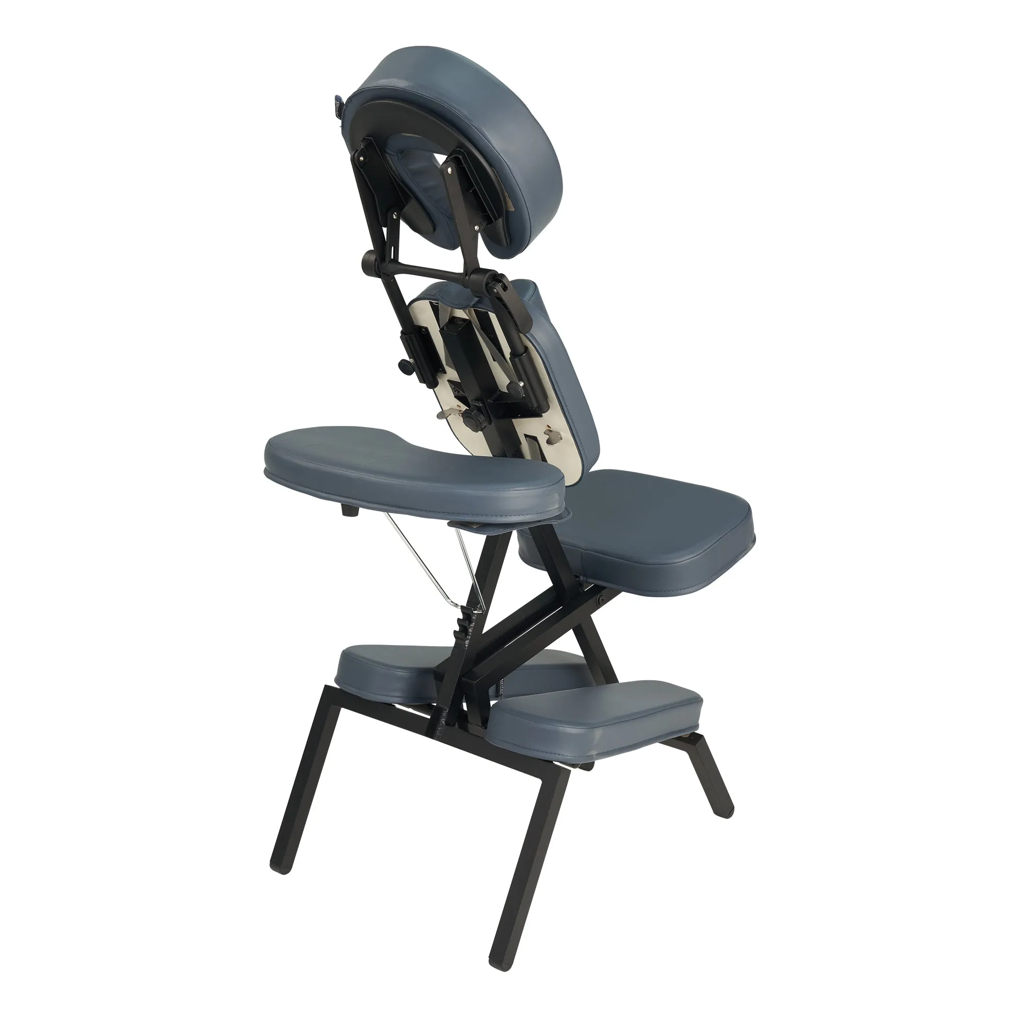 Master Massage - The PROFESSIONAL™ Portable Massage Chair Package with Wheeled Case, Royal Blue