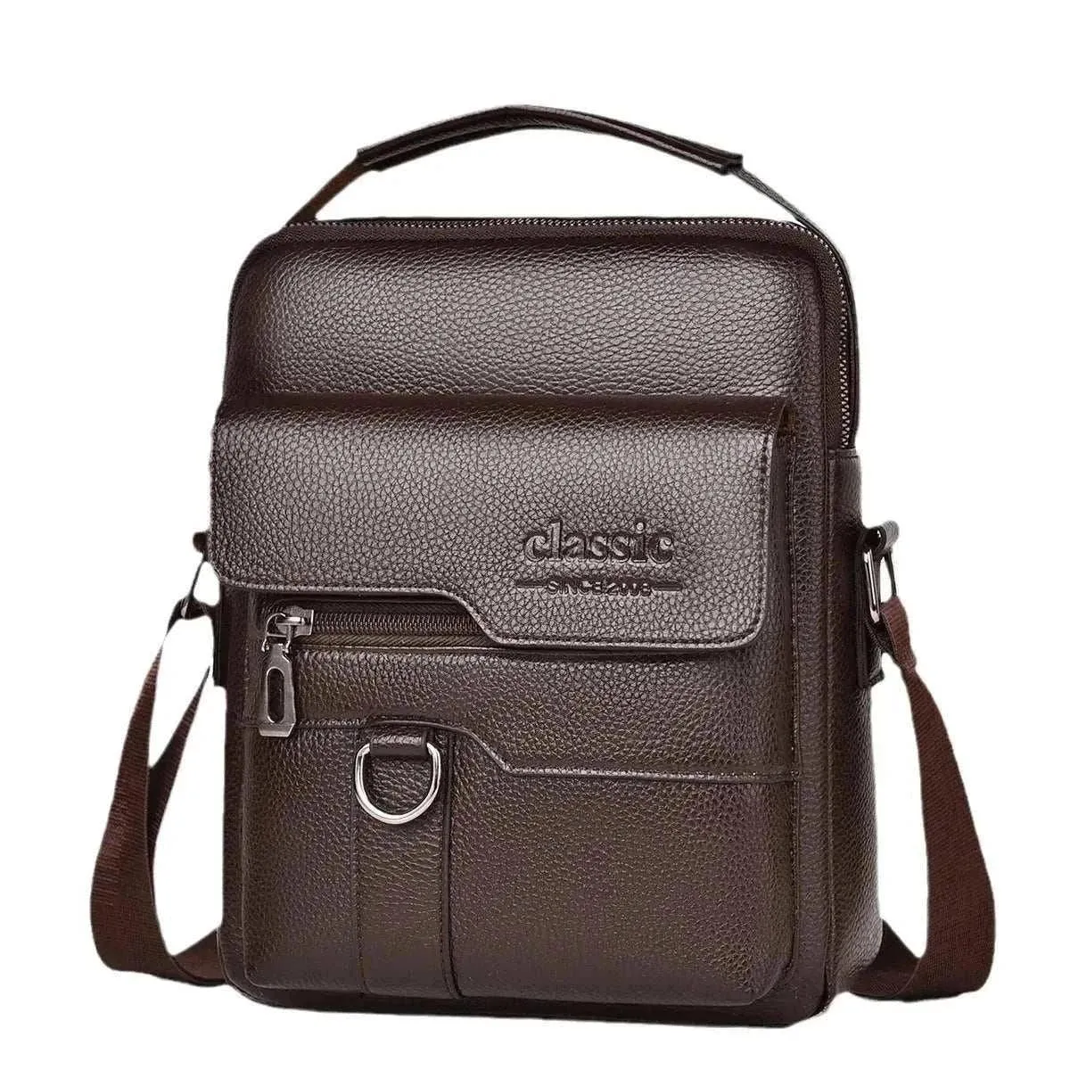 Men's Business PU Shoulder Bag | Large Capacity Crossbody Handbag | MSB004