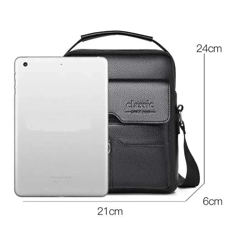 Men's Business PU Shoulder Bag | Large Capacity Crossbody Handbag | MSB004