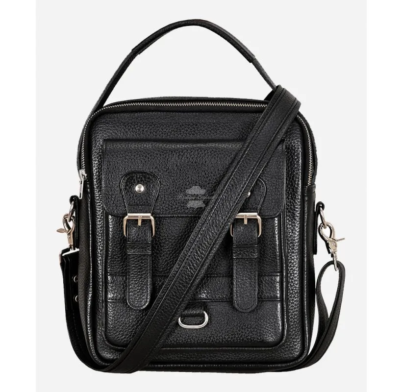 Men's Reporter Bag Real Leather Messenger Crossbody Bag