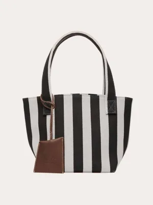 Mini striped tote