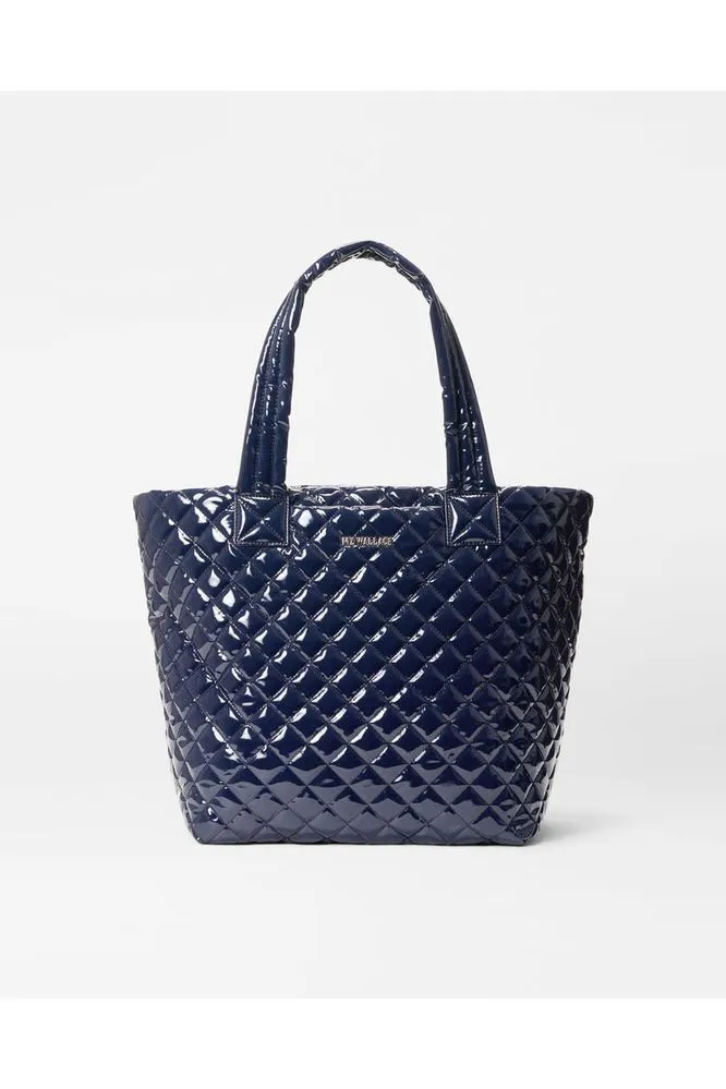 MZ Wallace Metro Tote Deluxe Medium Quilted Bag 1260X1607 | Navy Lacquer